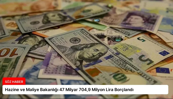 Hazine ve Maliye Bakanlığı 47 Milyar 704,9 Milyon Lira Borçlandı