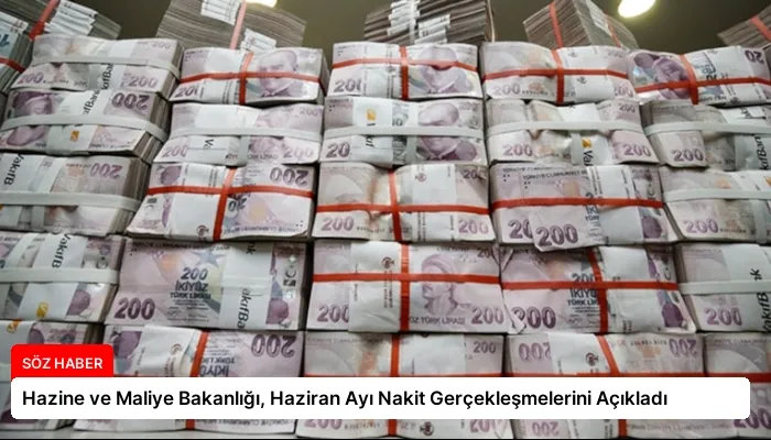 Hazine ve Maliye Bakanlığı, Haziran Ayı Nakit Gerçekleşmelerini Açıkladı