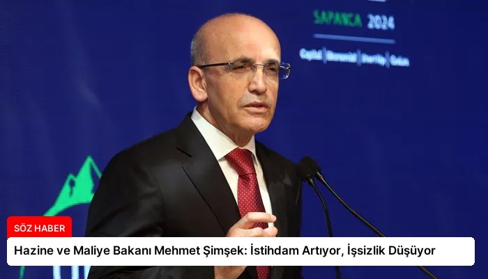 Hazine ve Maliye Bakanı Mehmet Şimşek: İstihdam Artıyor, İşsizlik Düşüyor