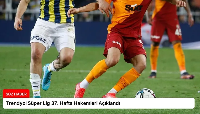 Trendyol Süper Lig 37. Hafta Hakemleri Açıklandı