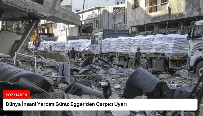 Dünya İnsani Yardım Günü: Egger’den Çarpıcı Uyarı