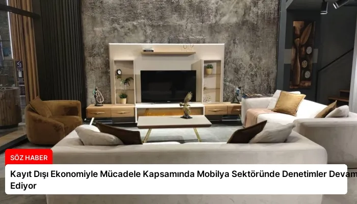 Kayıt Dışı Ekonomiyle Mücadele Kapsamında Mobilya Sektöründe Denetimler Devam Ediyor