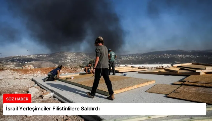 İsrail Yerleşimciler Filistinlilere Saldırdı