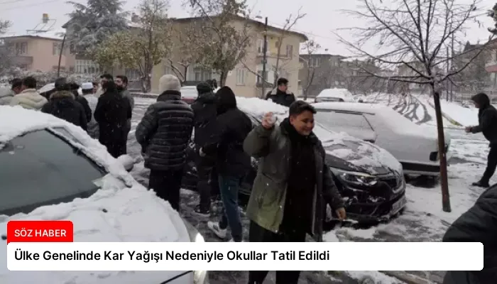 Ülke Genelinde Kar Yağışı Nedeniyle Okullar Tatil Edildi
