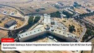 Suriye’deki Sednaya Askeri Hapishanesi’nde Mahsur Kalanlar İçin AFAD’dan Kurtarma Operasyonu