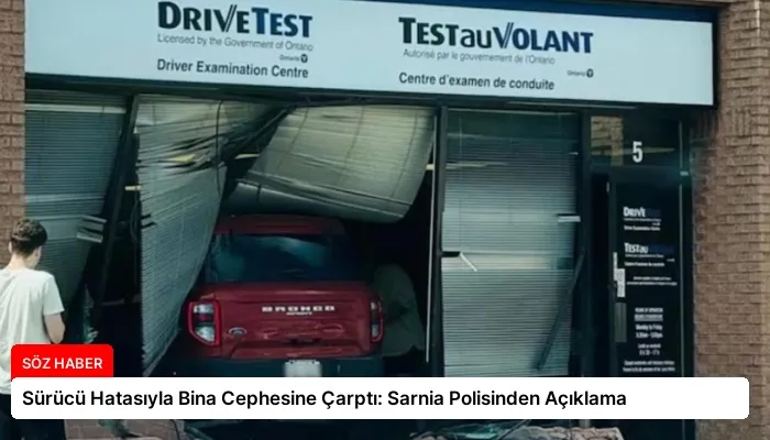 Sürücü Hatasıyla Bina Cephesine Çarptı: Sarnia Polisinden Açıklama