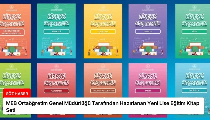 MEB Ortaöğretim Genel Müdürlüğü Tarafından Hazırlanan Yeni Lise Eğitim Kitap Seti