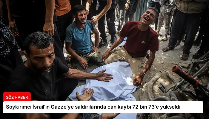 Soykırımcı İsrail’in Gazze’ye saldırılarında can kaybı 72 bin 73’e yükseldi