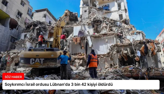 Soykırımcı İsrail ordusu Lübnan’da 3 bin 42 kişiyi öldürdü
