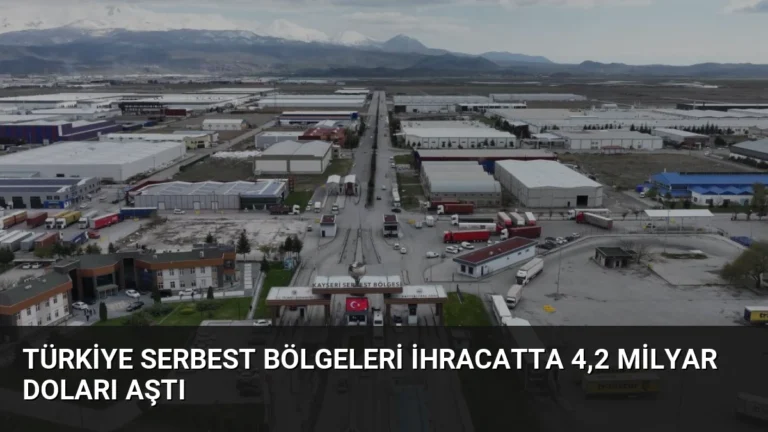 Türkiye Serbest Bölgeleri İhracatta 4,2 Milyar Doları Aştı