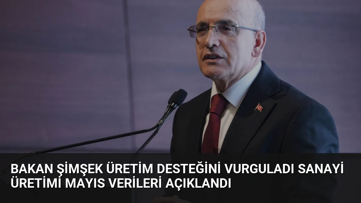 Bakan Şimşek Üretim Desteğini Vurguladı Sanayi Üretimi Mayıs Verileri Açıklandı