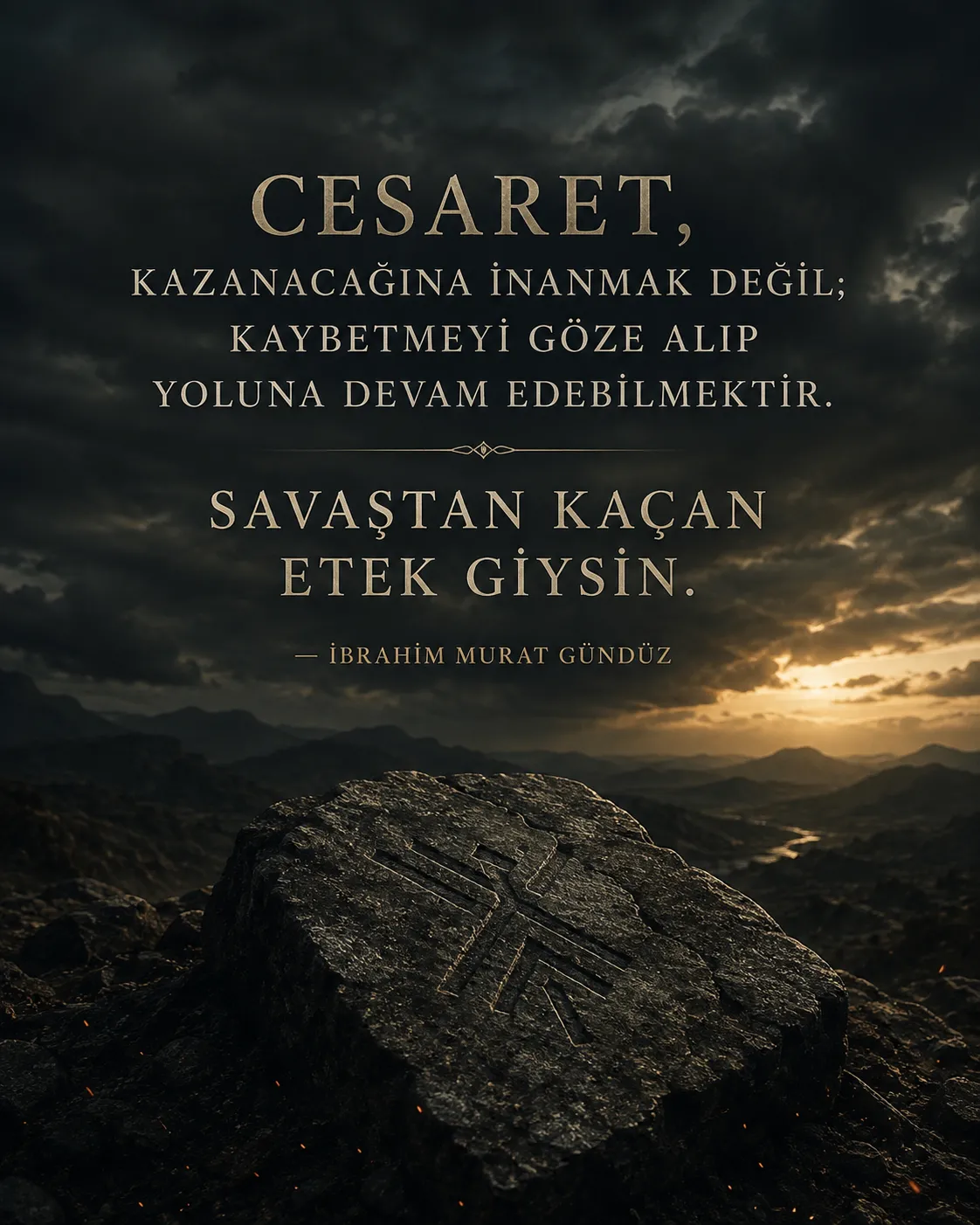 İbrahim Murat Gündüz’den Gündem Olan Çıkış: “Savaştan Kaçan Etek Giysin”
