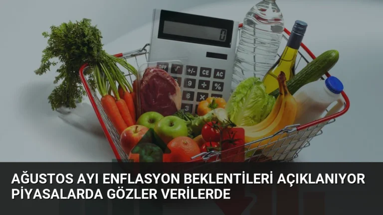 Ağustos Ayı Enflasyon Beklentileri Açıklanıyor Piyasalarda Gözler Verilerde