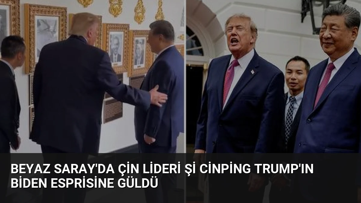 Beyaz Saray’da Çin lideri Şi Cinping Trump’ın Biden esprisine güldü