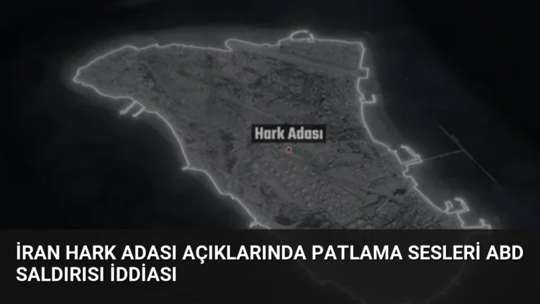 İran Hark Adası Açıklarında Patlama Sesleri ABD Saldırısı İddiası
