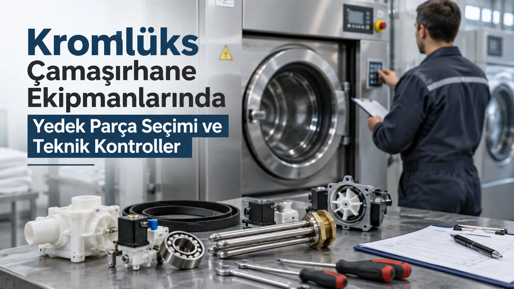 Kromlüks Çamaşırhane Ekipmanlarında Yedek Parça Seçimi ve Teknik Kontroller