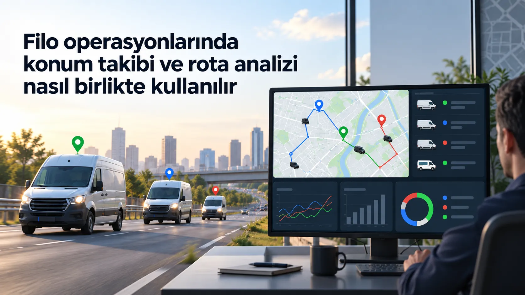 Filo operasyonlarında konum takibi ve rota analizi nasıl birlikte kullanılır