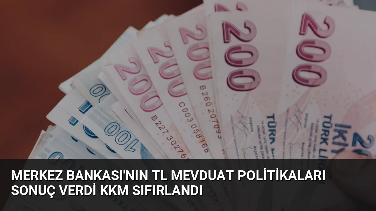 Merkez Bankası’nın TL Mevduat Politikaları Sonuç Verdi KKM Sıfırlandı