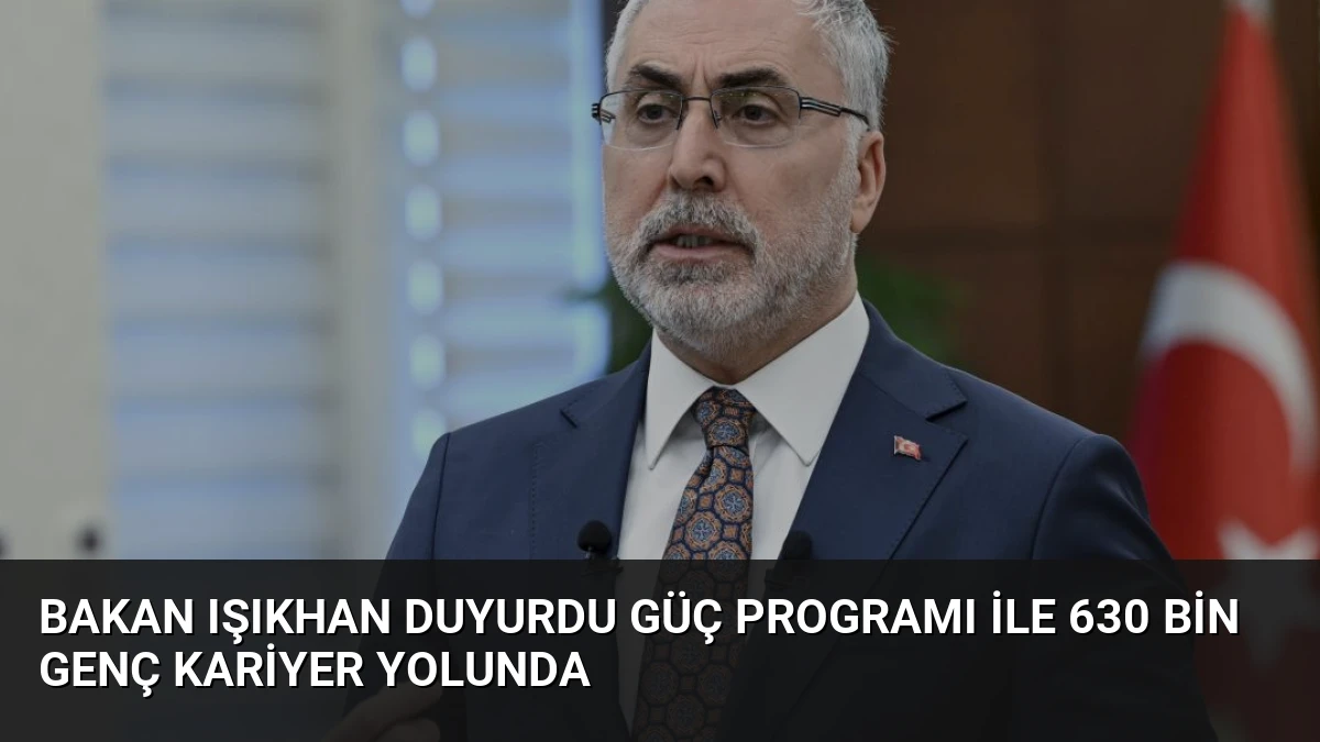 Bakan Işıkhan Duyurdu GÜÇ Programı ile 630 Bin Genç Kariyer Yolunda