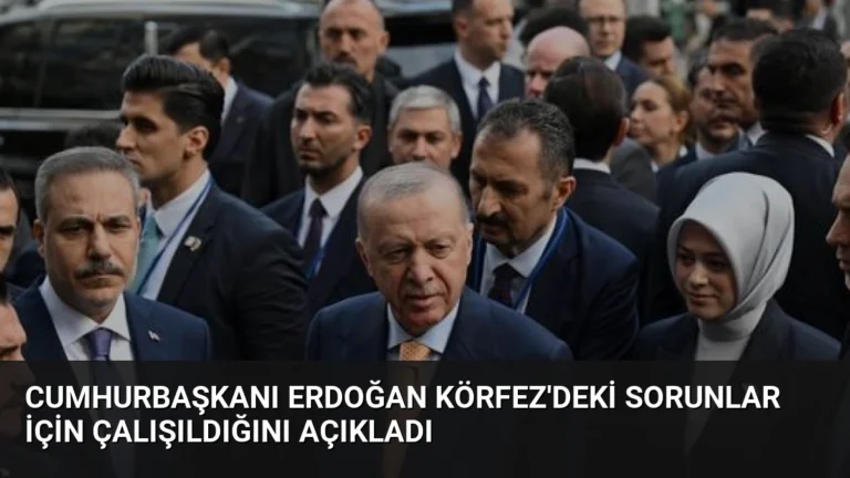Cumhurbaşkanı Erdoğan Körfez’deki Sorunlar İçin Çalışıldığını Açıkladı