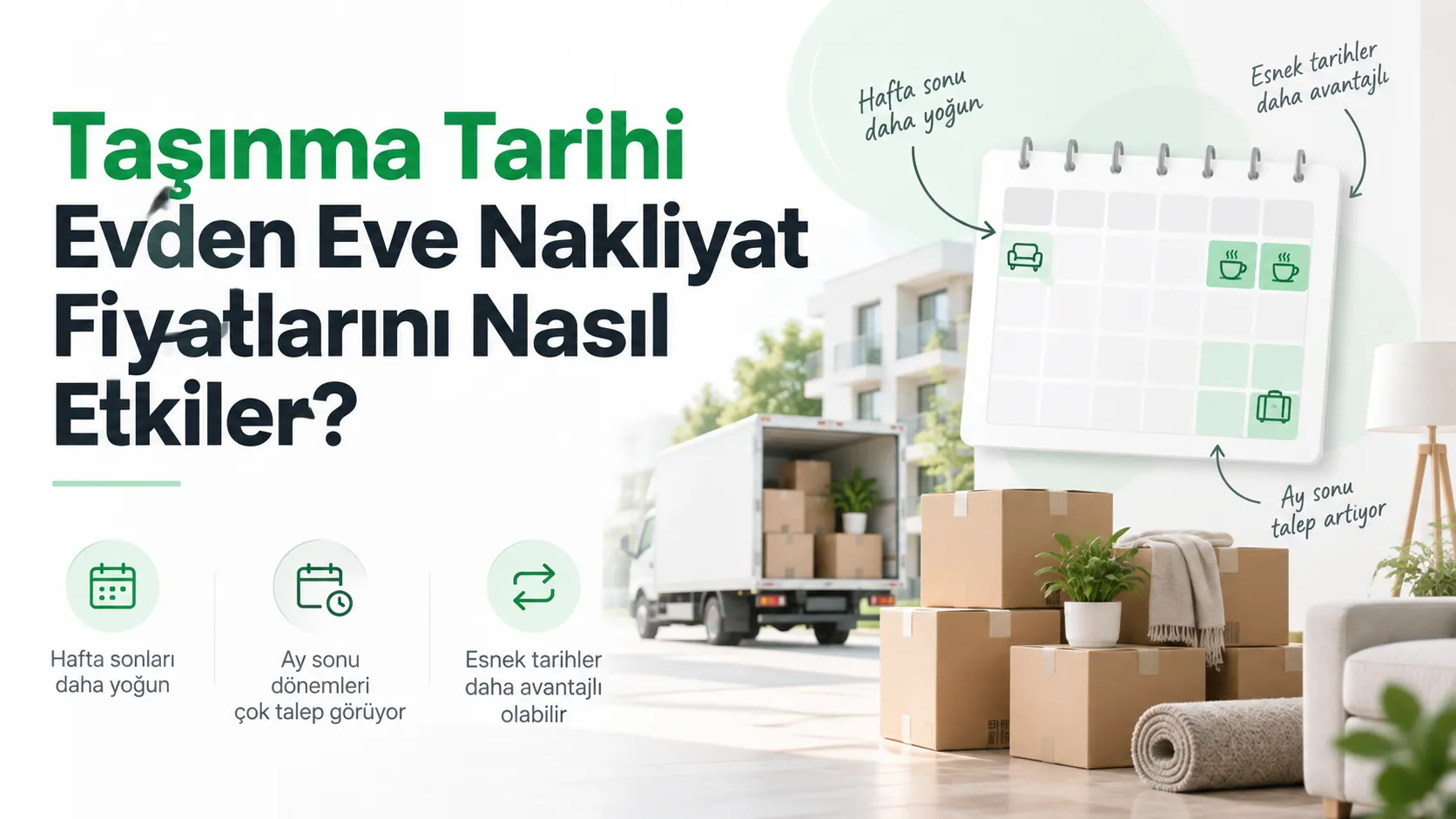 Taşınma Tarihi Evden Eve Nakliyat Fiyatlarını Nasıl Etkiler?