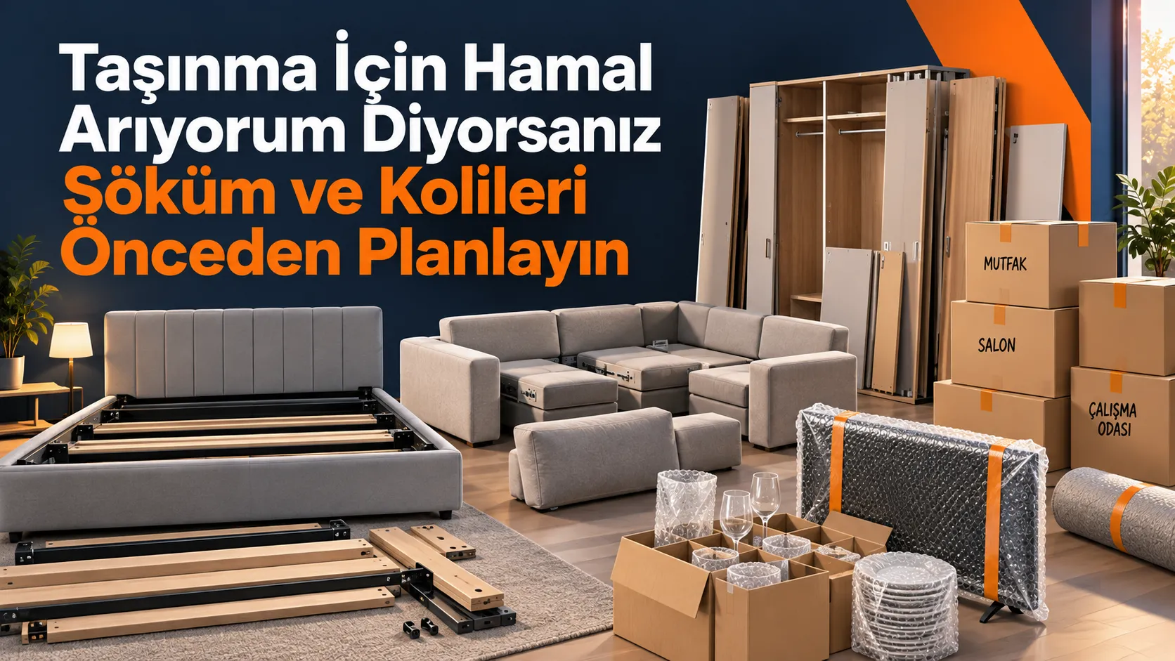 Taşınma İçin Hamal Arıyorum Diyorsanız Söküm ve Kolileri Önceden Planlayın