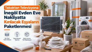 Tabaktan Televizyona İnegöl Evden Eve Nakliyatta Kırılacak Eşyaların Paketlenmesi