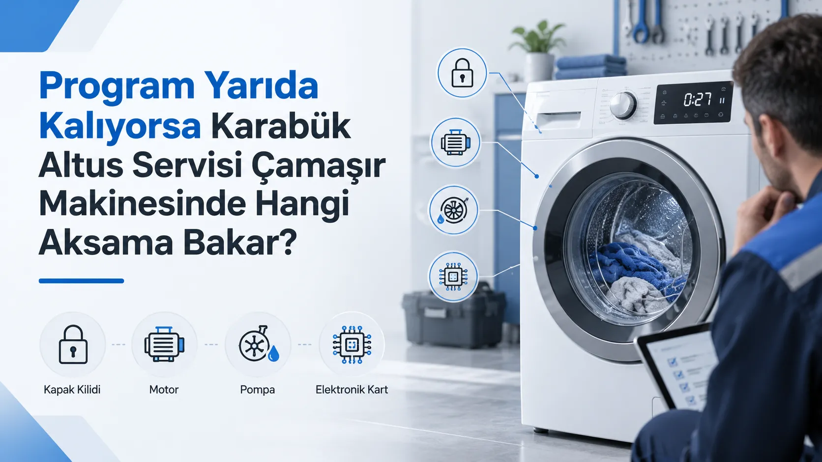 Program Yarıda Kalıyorsa Karabük Altus Servisi Çamaşır Makinesinde Hangi Aksama Bakar?