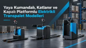 Yaya Kumandalı, Katlanır ve Kapalı Platformlu Elektrikli Transpalet Modelleri