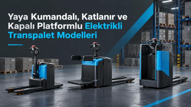 Yaya Kumandalı, Katlanır ve Kapalı Platformlu Elektrikli Transpalet Modelleri
