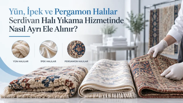 Yün, İpek ve Pergamon Halılar Serdivan Halı Yıkama Hizmetinde Nasıl Ayrı Ele Alınır?