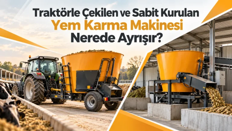 Traktörle Çekilen ve Sabit Kurulan Yem Karma Makinesi Nerede Ayrışır?
