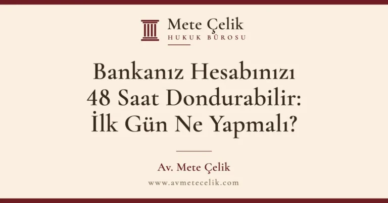 BANKANIZ HESABINIZI 48 SAAT DONDURABILIR: DOLANDIRICILIK PARASI HESABINIZA DÜŞTÜYSE İLK GÜN NE YAPMALI?