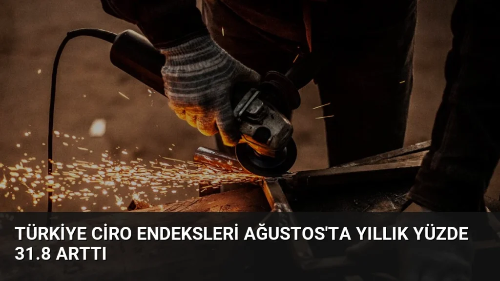 Türkiye Ciro Endeksleri Ağustos’ta Yıllık Yüzde 31.8 Arttı